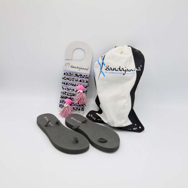 Bandajanas Quickies Cow Vibes. Zomerslipper met verwisselbare banden en accessoires.