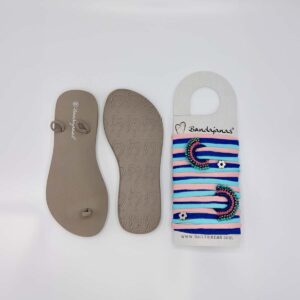 Bandajanas Quickie in Ibiza stijl. Trendy zomerslipper met verwisselbare band in ibiza vibes.