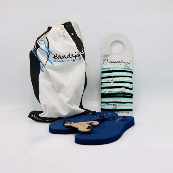 Quickiesset Bandajanas, complete set zomerslippers inclusief banden en accessoires.