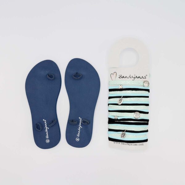 Bandajanas Quickies complete set zomerslippers inclusief banden en accessoires. Zomer, damesmode, teenslippers, verwisselbare banden